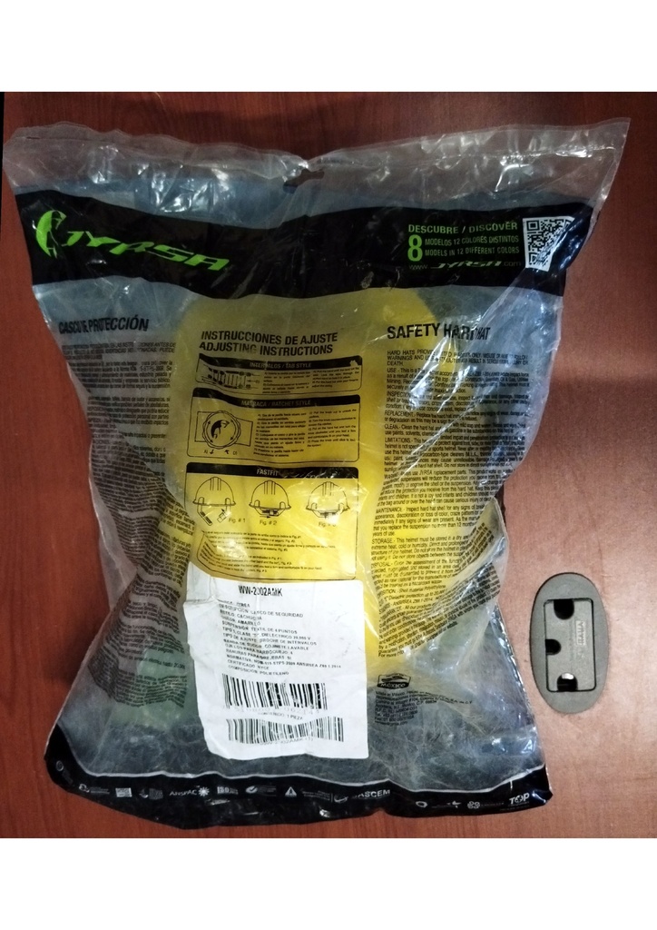 CASCOS TIPO CACHUCHA COLOR AMARILLO NUEVO JYRSA WW-2002AMK 