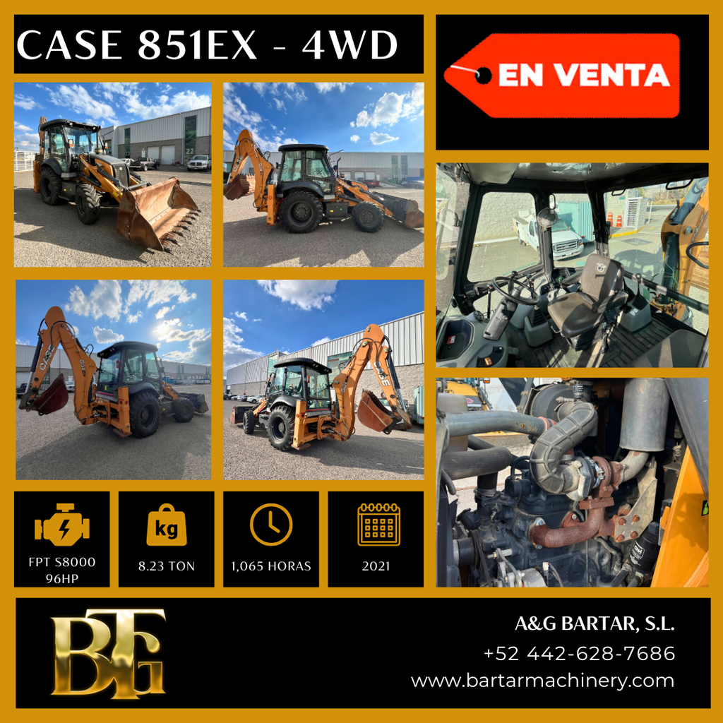 RETROEXCAVADORA CASE 851EX-4WD - 2021