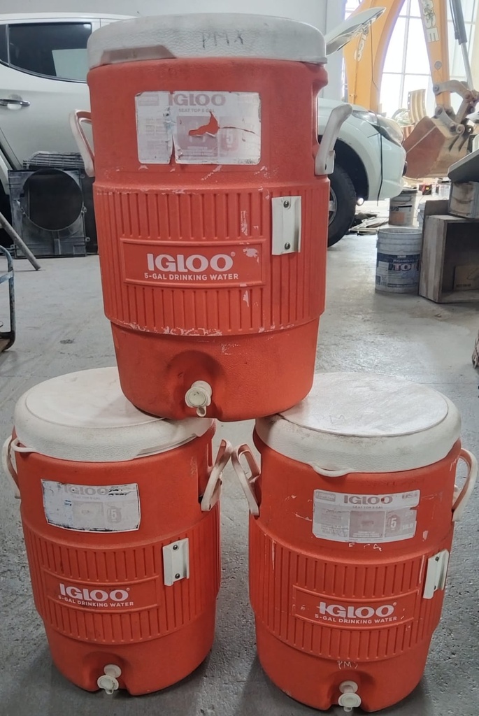 CONTENEDORES DE AGUA DE 5 GALONES NARANJA IGLOO  
