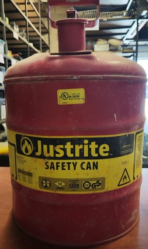 [EPP_82] BIDON PARA GASOLINA ROJO USADO JUSTRITE 7150100 