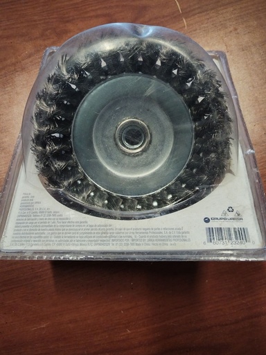 [HV_140] CARDA DE COPA ALAMBRE TRENZADO 5" NUEVA SURTEK 123240
