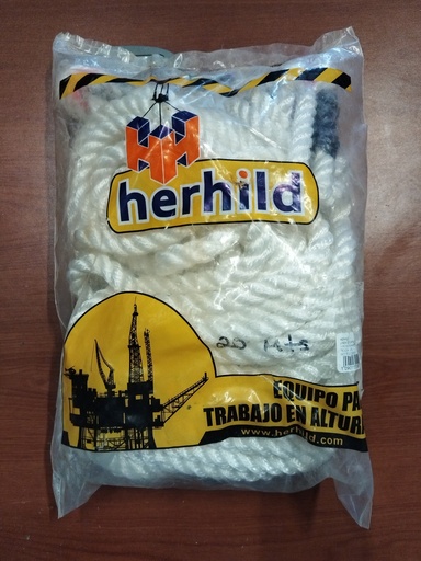 CUERDA TRENZADA 20 MTS (NUEVA)